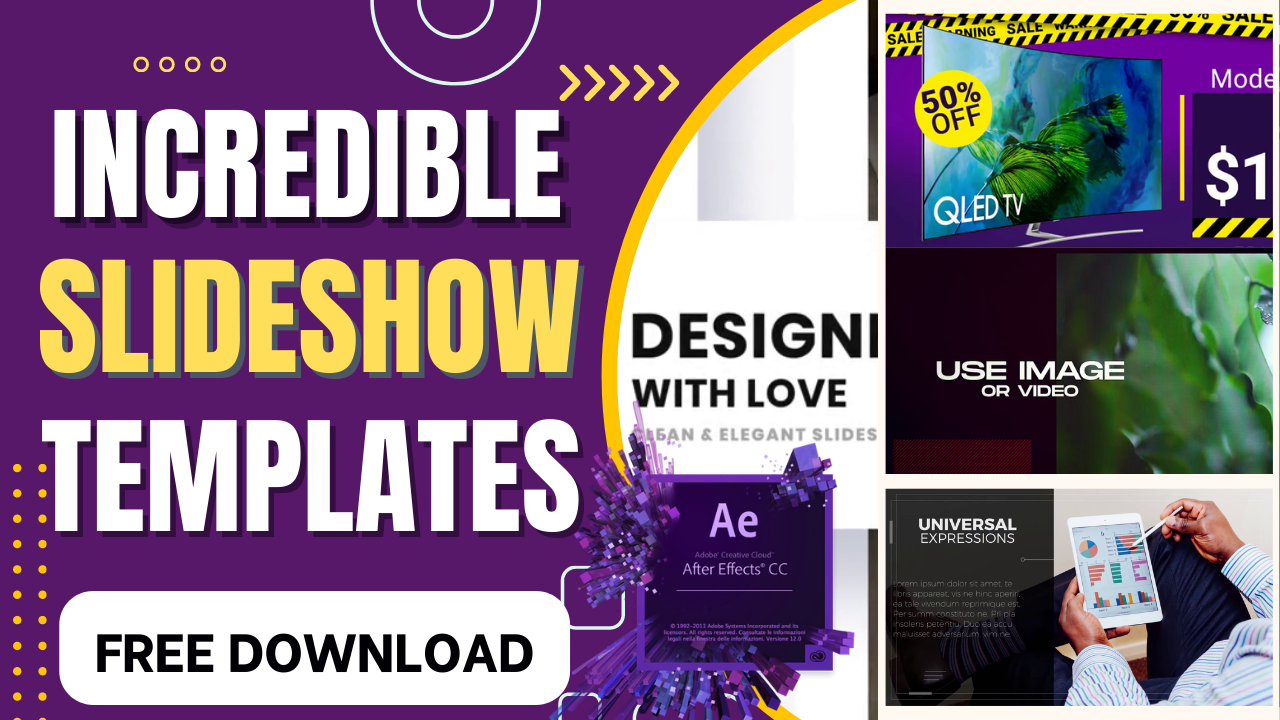 after effects slideshow template download